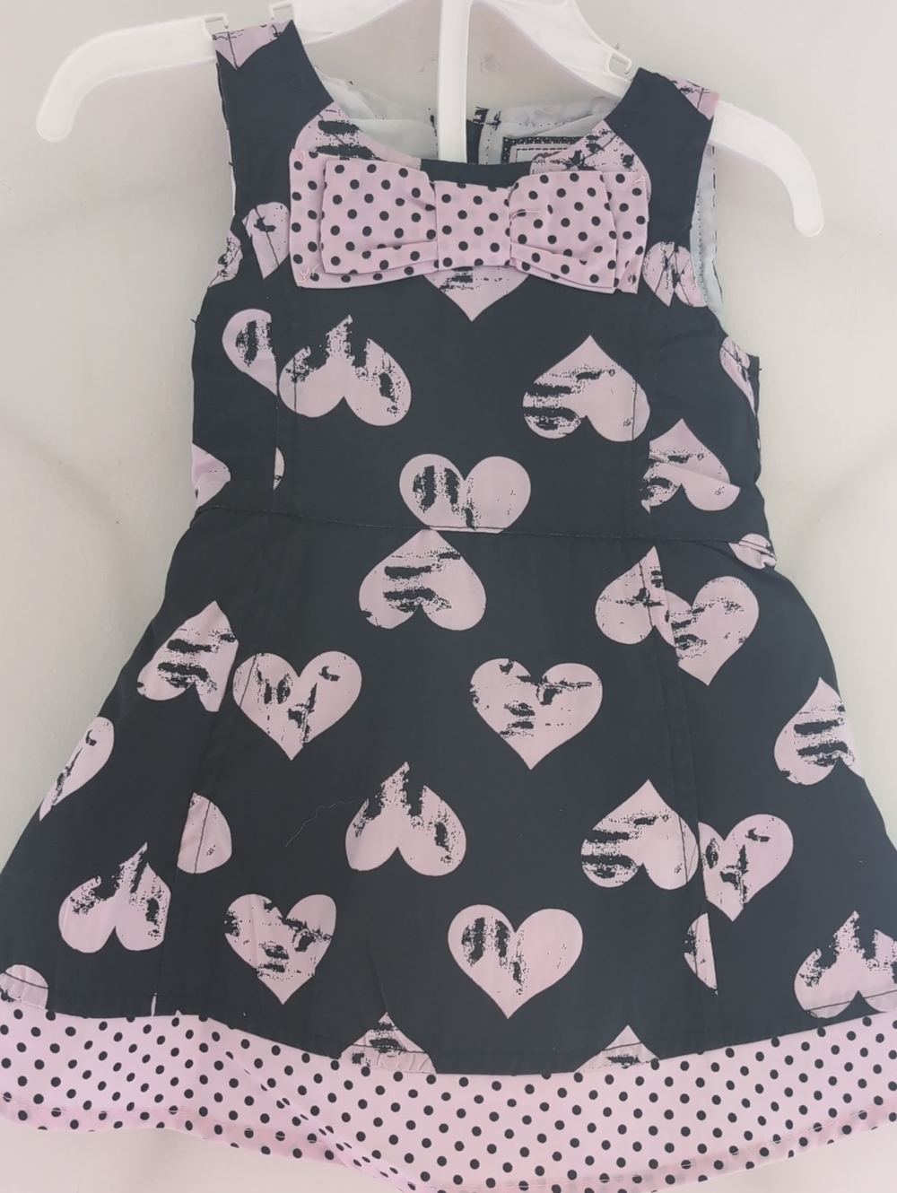 SOPHIE FAYE Toddler Girl's Sleeveless Lined Dress & Diaper Cover - Size 12 Mos.